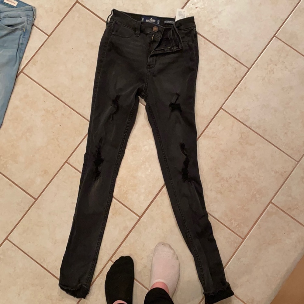 Black Hollister jeans high rise jean leggings